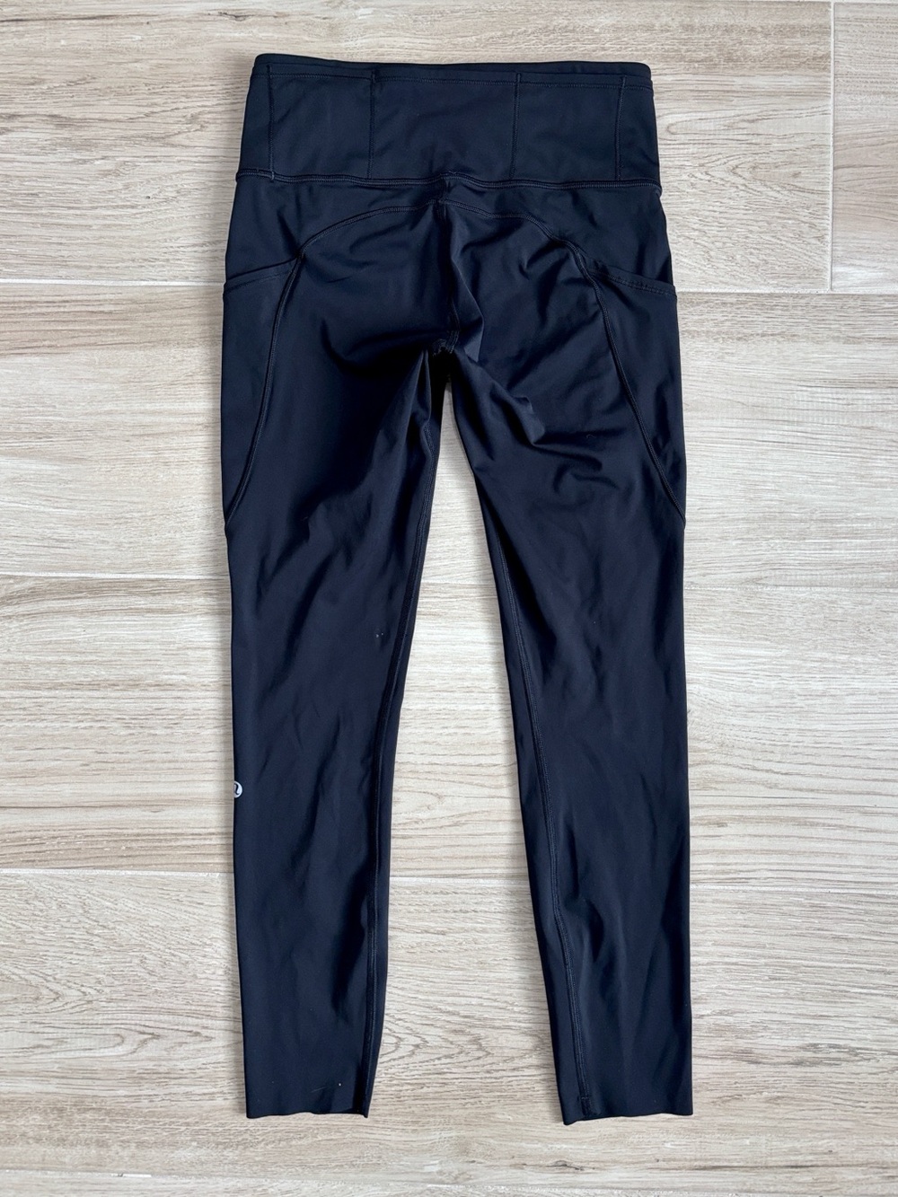 Lululemon Fast & Free 7/8 Tight II Nulux 25" Black Leggings High Waisted Size 6 - Picture 7 of 7